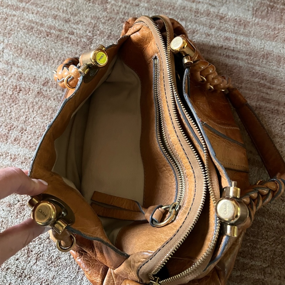 Authentic Chloe Heloise Medium Brown Leather Hobo… - image 6